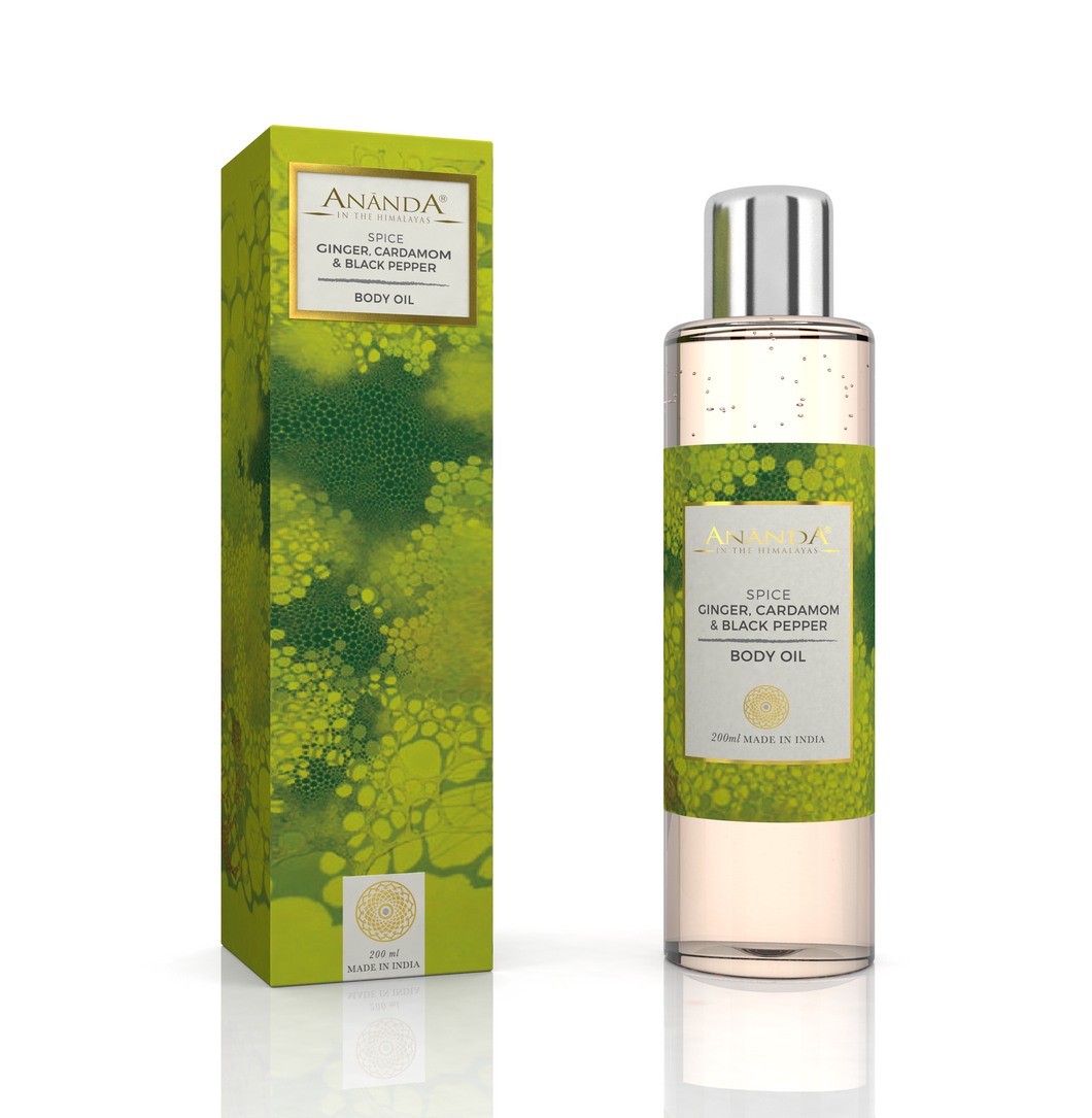 Spice Body Oil - Ginger, Cardamom, Black Pepper