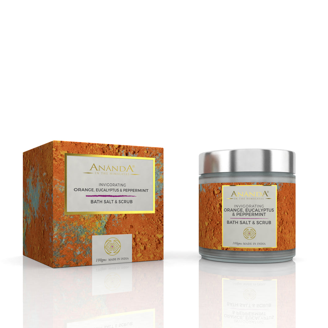 Invigorating Bath Salt & Scrub- Orange, Eucalyptus, Peppermint